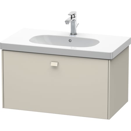 Brioso Wall-Mounted Vanity Unit Taupe Matt